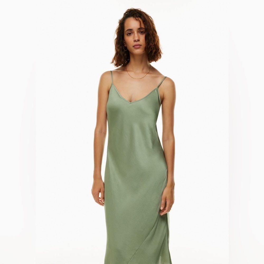 Wilfred Free Only Slip Satin Dress, Bitter Sage #75717 Size XS - Picture 5 of 11